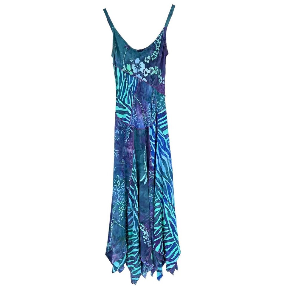 Blue and Purple Maxi Dress
